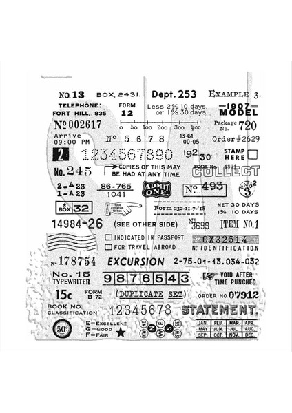 Kart Yapma Desenleri Için Açık Damga Sevgililer Günü Noel Tatil Kartları ve Dıy Scrapbook Gazetecilik TH55 (Yurt Dışından)