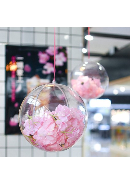 5pc Düğün Noel Tress Asılı Süslemeler Top Şeffaf Açık Plastik Açık Süsleme Çocuklar Diy Partisi 20 cm (Yurt Dışından) fırsatları