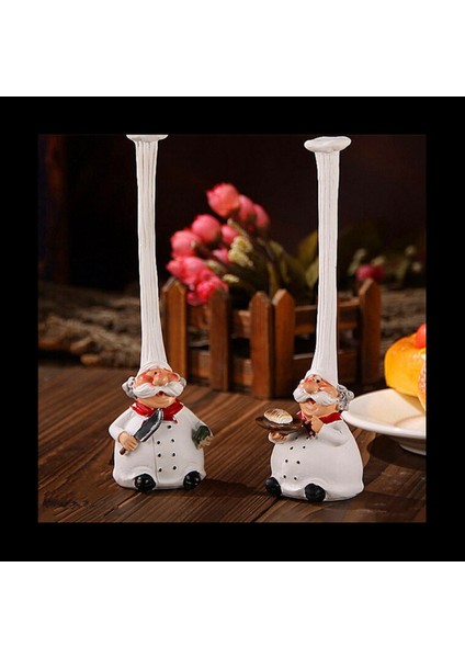 2 Çift American Village Retro Top Hat Şef Plastik Dekorasyon Yaratıcı Mutfak Restoran Ev Dekorasyon Cafe (Yurt Dışından) fiyatları