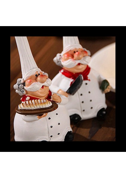 2 Çift American Village Retro Top Hat Şef Plastik Dekorasyon Yaratıcı Mutfak Restoran Ev Dekorasyon Cafe (Yurt Dışından) modelleri