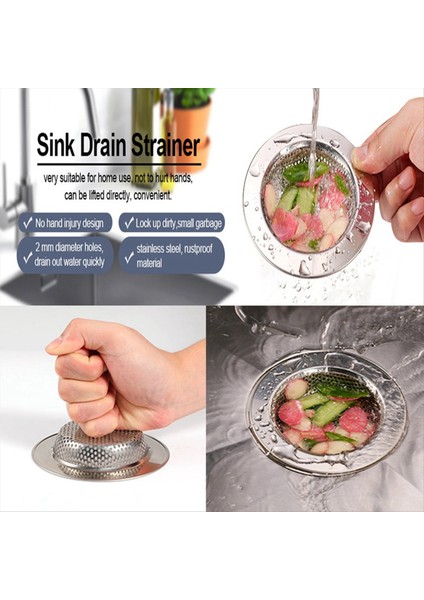 2 Set Mutfak Lavabo Filtresi Fişleri, Plaka Önleyici Yüzük, Lavabo Filtre Sepeti, Lavabo Sepeti Su Engelleme Aksesuarları (Yurt Dışından) indirimleri