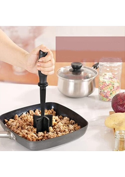 Kıyma Için Et Çipi, 5 Kavisli Bıçak Kıyma Sığır Eti Ezici, Naylon Et Spatula Kıyıcı, Mutfak Aletini Karıştırın ve Doğrayın (Yurt Dışından) modelleri