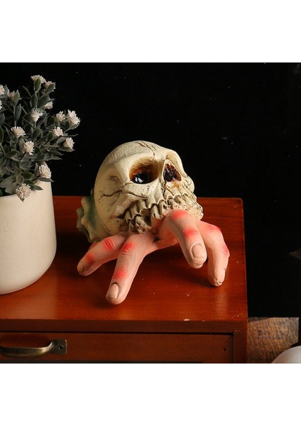 Simülasyon Reçine Elleri Heykel Gerçekçi El Kemik Kafatası Bahçe Süs Figürinler El Sanatları Aksesuarları Ev Dekor (Yurt Dışından) fırsatları