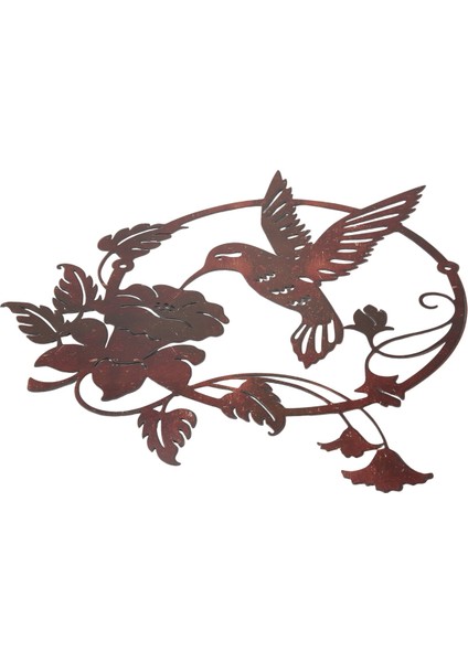 Demir Sanat Kuş Dekoru Bahçe Çiti Çim Otel Duvar Heykel Süsleri Kapalı Açık Ev Için Vintage Süsleme (Yurt Dışından)