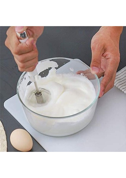 Paslanmaz Çelik Yarı Otomatik Yumurta Çırpma - 3pcs El Push Döner Çırpma Blender (Mavi) (Yurt Dışından) fiyatları
