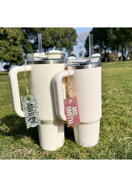 Isim Plakaları Su Şişesi Için Ad Etiketleri Tumbler Akrilik Aksesuarlar Tutlu Kapak Toppers C (Yurt Dışından) indirimleri