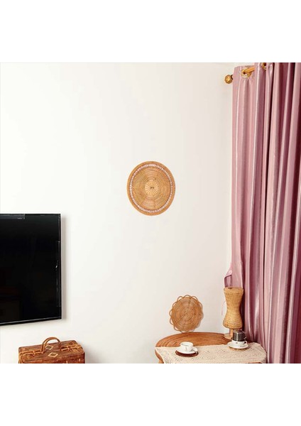 3x Ev Dokuma Duvar Sepeti Doğal Boho Ev Dekor Dekoratif Rattan Dekor Dokuma Duvar Dekor Dokuma Duvar Asılı 11 8 Inç (Yurt Dışından) fırsatları