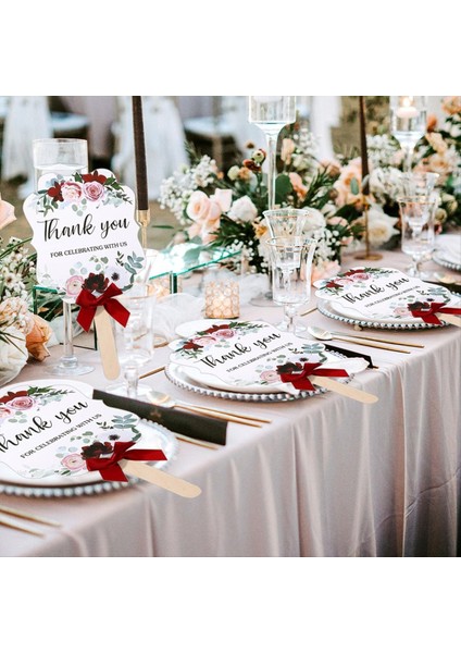 20 Adet Konuk Gelin Duş Için Düğün Hayranları Gelin Düğün Bebek Duş Partisi Dekorasyon Için Düğün El Hayranları (Yurt Dışından)