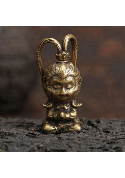 3x Bakır Maymun Kral Heykelcik Güneş Wukong Heykel Dekor Balık Tank Süsleri Ev Taşınmasız Ev Dekor Araba Dekorasyon (Yurt Dışından) fırsatları