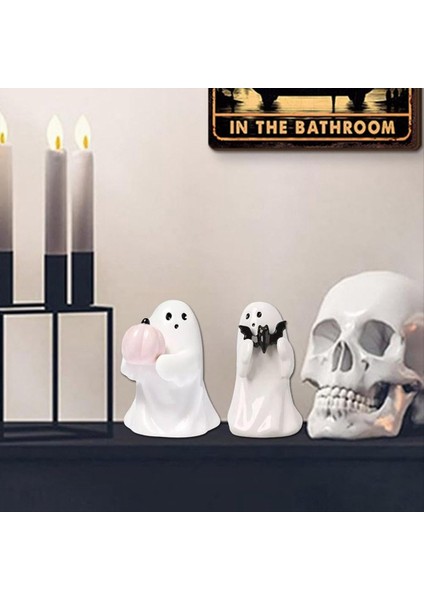 Küçük Korku Hayalet Heykeli Cadılar Bayramı Hayalet Heykel Heykelcik Sehpa Raf Mantel Ekran Koleksiyon Kabak Hayalet (Yurt Dışından) fırsatları