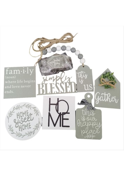 Katmanlı Palet Rafı Katmanlı Palet Dekoru Ahşap Çiftlik Ev Mutfak Ofisi Paskalya Dekorasyonu Için Iki Katmanlı Palet (Yurt Dışından)