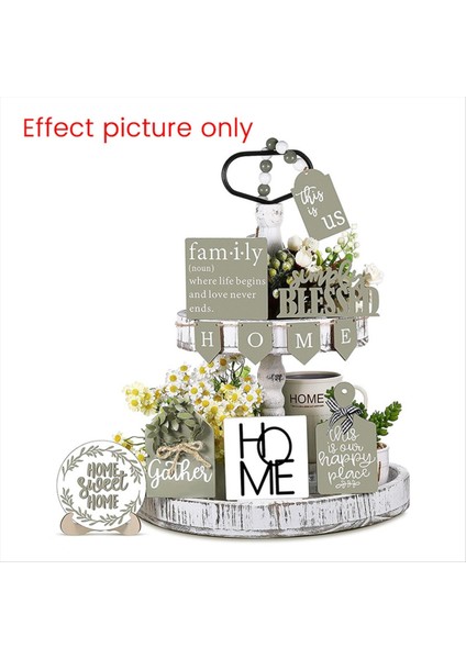 Katmanlı Palet Rafı Katmanlı Palet Dekoru Ahşap Çiftlik Ev Mutfak Ofisi Paskalya Dekorasyonu Için Iki Katmanlı Palet (Yurt Dışından) fiyatları