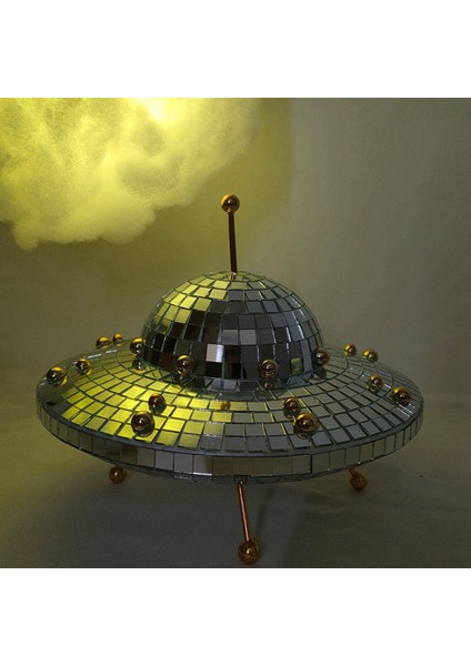 Ayna Yansıtıcı Toplar Disko Topu Ufo Sevimli Masa Aksesuarları Minyatür Öğeler Ev Dekorasyon Estetik Modern Altın (Yurt Dışından) modelleri