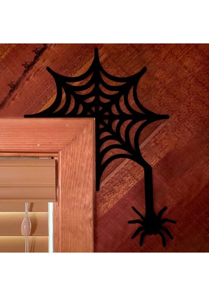 Cadılar Bayramı Kapı Köşe Işareti Dekorasyon Örümcek Net Kapı Köşesi Dekorasyon Aile Kapı Köşesi Dekorasyonu (Yurt Dışından) indirimleri