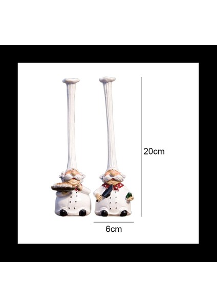 2 Çift American Village Retro Top Hat Şef Plastik Dekorasyon Yaratıcı Mutfak Restoran Ev Dekorasyon Cafe (Yurt Dışından) indirimleri