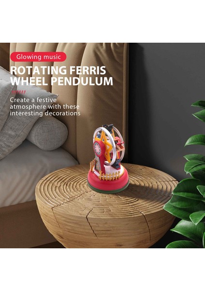 Noel Parlayan Müzik Carousel Ferris Wheel Noel Hediyeleri Noel Arifesi Hediyeler Noel Süsler Ev Dekorasyon Hediyeleri B (Yurt Dışından) fırsatları