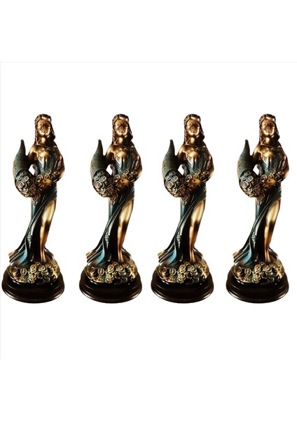 4x Göz Kaşdaş Fortuna Heykeli Antik Yunan Roman Tanrıçası Fortune Vintage Blue Luck Heykel Şans Dekorasyonları (Yurt Dışından) fiyatları