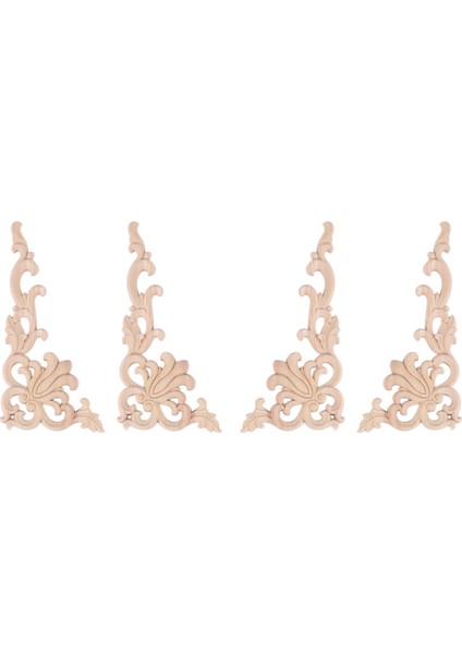 8pcs Avrupa Çiçek Zanaat Mobilya Dekoratif Oyma Ahşap Ahşap Modern Duvar Çerçevesi Köşe Kapı (Yurt Dışından)