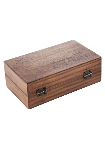 140PCS Paketi Lastik Damgalar Set Vintage Ahşap Kutu Kasa Alfabe Harfleri Numarası Zanaat (Mürekkep Ped Yok) (Yurt Dışından) fiyatları