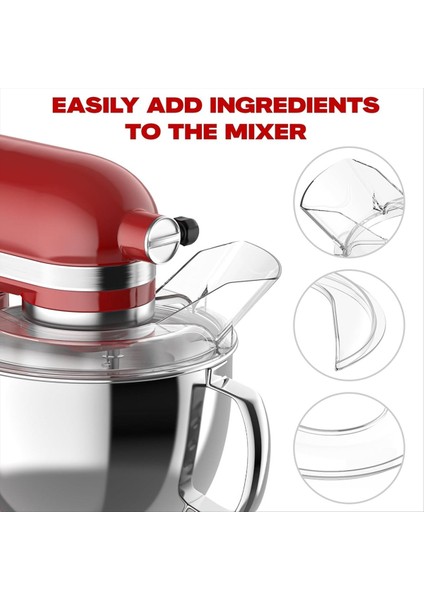 Kitchenaid Için Dökme Kalkanı 4.5-5qt Mikser Kasesi ve 6 Tel Çırpma Kitchenaid Stand Mikser Ekleri (Yurt Dışından) fırsatları
