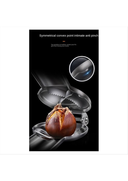 Paslanmaz Çelik Kestane Kelepçesi Kestane Açıcı Çok Fonksiyonlu Bombardıman ve Soyma Ceviz Kelepçe Somun Kestane Aracı (Yurt Dışından) fırsatları