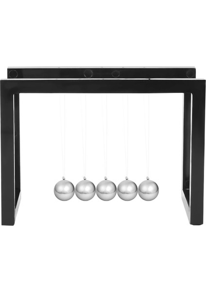 Newton Balls Cradle Denge Ball Newton Sarkık Süsleri Ev Dekorasyon Masası Seconction Oyuncak Hediye Siyah (Yurt Dışından)