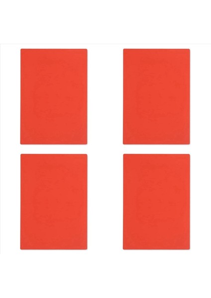 A4 Boyutunda Lazer Gravür Makinesi Için 4x Kauçuk Damga Sayfası 2 3 mm (Turuncu-Kırmızı) (Yurt Dışından)