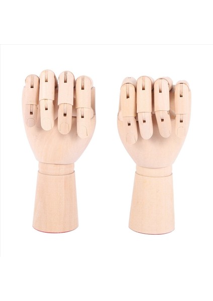 3x 7inç Ahşap Bölümlü Karşı Mafsallı Sol/sağ El Figürü Manikin El Modeli Çizim Eskiz Boyama (Yurt Dışından) fiyatları