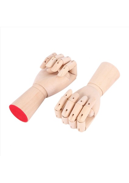 3x 7inç Ahşap Bölümlü Karşı Mafsallı Sol/sağ El Figürü Manikin El Modeli Çizim Eskiz Boyama (Yurt Dışından) modelleri