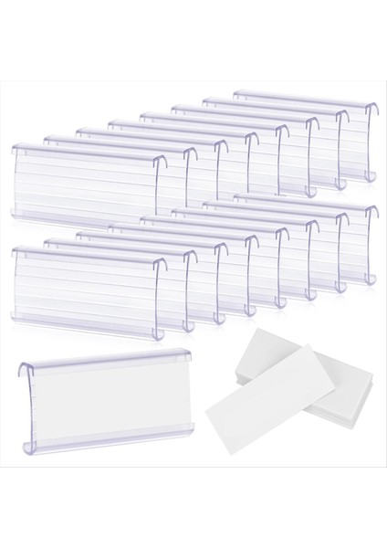 100 Kağıt Ekli 100 Kağıt Raf Etiket Tutucuları Tel Etiket Tutucu Plastik Raf Etiketleri 1-1/4inch Rafları Uyumlu (Yurt Dışından)