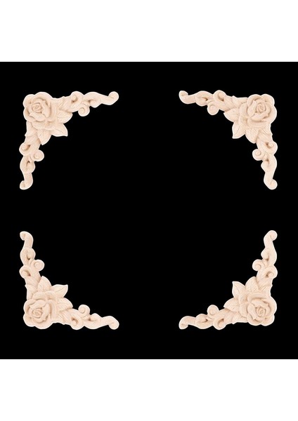 10 Adet Ahşap Oyma Duvar Dekoru Çiçek Ahşap Oymalı Aplike Köşe Dekoratif Mobilya Kapı Dolap Yatak Dekorasyonlar (Yurt Dışından) modelleri