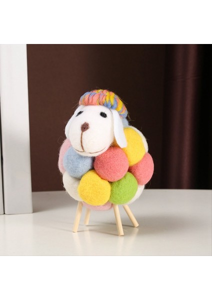 Sevimli Keçe Koyun Süsleri Kawaii Aksesuarları Ev Dekor Kapalı Figürinler Oda Dekor Aksesuarları Çocuk Hediyeleri A (Yurt Dışından) fiyatları