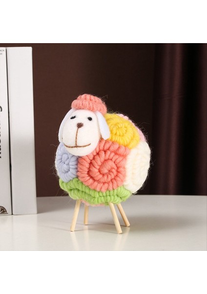Sevimli Keçe Koyun Süsleri Kawaii Aksesuarları Ev Dekor Kapalı Figürinler Oda Dekor Aksesuarları Çocuk Hediyeleri A (Yurt Dışından) modelleri