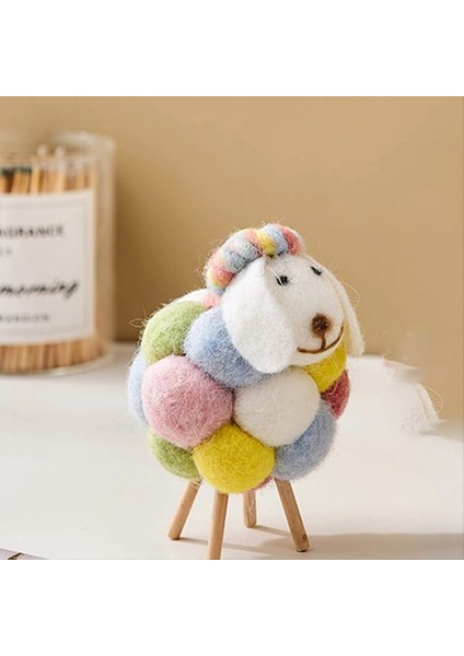 Sevimli Keçe Koyun Süsleri Kawaii Aksesuarları Ev Dekor Kapalı Figürinler Oda Dekor Aksesuarları Çocuk Hediyeleri A (Yurt Dışından) indirimleri