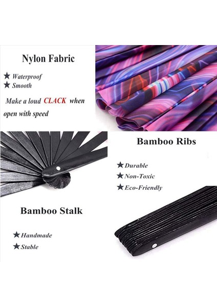 Performans Dekorasyonlar Dans Festival Partisi Için El Fanları Için 2x Raves Katlanır El Fanı (Yurt Dışından) fiyatları