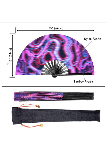 Performans Dekorasyonlar Dans Festival Partisi Için El Fanları Için 2x Raves Katlanır El Fanı (Yurt Dışından) fırsatları