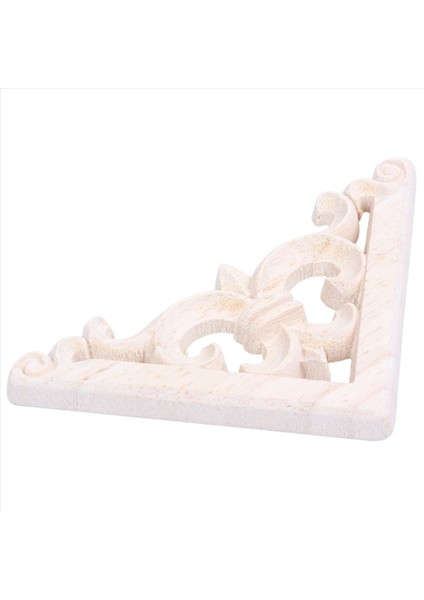 3pcs 8 x 8cm Ahşap Oyma Köşe Onlay Aplike Dekor Mobilya Zanaat Boyasız (Yurt Dışından) fırsatları