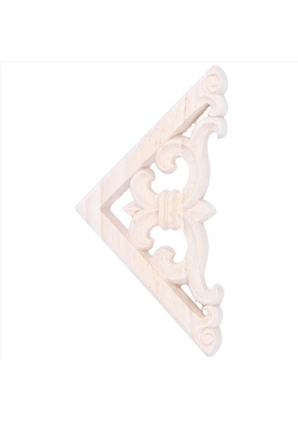3pcs 8 x 8cm Ahşap Oyma Köşe Onlay Aplike Dekor Mobilya Zanaat Boyasız (Yurt Dışından) indirimleri
