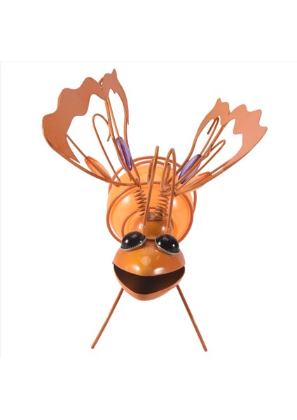 LED Peri Işık Dış Mekan Dış Mekan Dökümlü Asma Ağaç Süslemeli Güneş Demir Böcek Heykeli Çit Bahçesi Sanat Dekoru Sarı (Yurt Dışından) modelleri