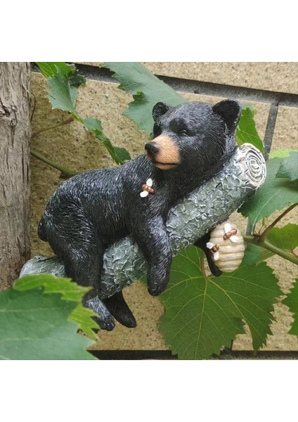 Simülasyon Hayvan Süsleri Siyah Ayı Sarılma Ağacı Heykeli Avlu Açık Dekorasyon Simülasyon Bahçe Duvarı Asma (Yurt Dışından) fırsatları