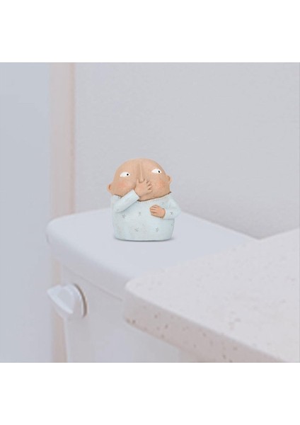 Burun Banyo Heykeli Tutuyor Burun Heykel Kitschy Sevimli Garip Kaba Figürin Reçine Süslemesi Tuvalet Için (Yurt Dışından) fiyatları
