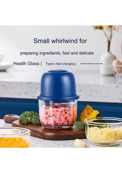 Sarımsak Kıyıcı Taşınabilir Mutfak Robotu, Mini Gıda Kıyıcı Soğan Kıyıcı, USB Şarjlı Kablosuz Et Değirmeni (Yurt Dışından) fiyatları