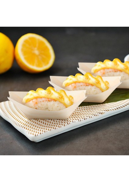 150PCS Tek Kullanımlık Suşi Tekneler Meze Tabakları Ahşap Gıda Tepsileri Ahşap Yemek Tabakları Suşi ve Sashimi Parti Kitleri (Yurt Dışından) modelleri