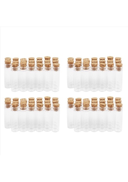 80PCS 11X32MM Minik Mini Boş Açık Cam Şişeleri 2ml (Yurt Dışından)