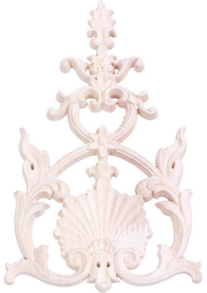 1x Kauçuk Ahşap Oyma Aplike Vintage Mobilya Zanaat Dekor (Yurt Dışından)