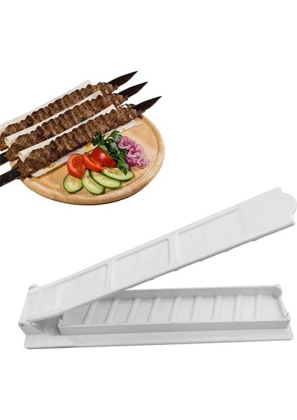 Tek Satır Kebab Maker Barbekü Et Sok Makinesi Kebab Pres Maker Yeniden Kullanılabilir Barbekü Sokak Yapıcı Kebab - Beyaz (Yurt Dışından) indirimleri