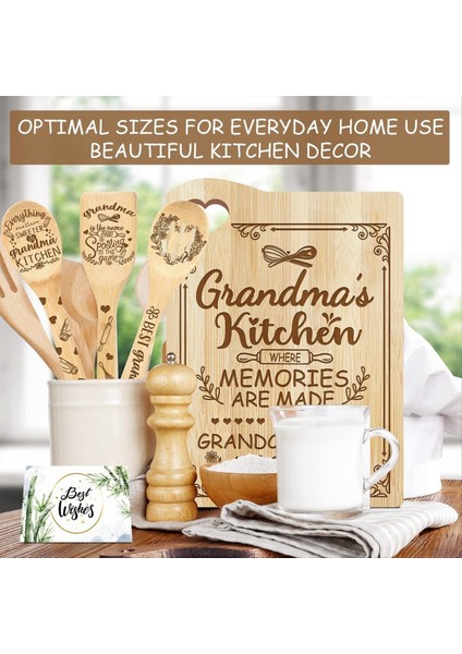Bambu Kesme Kurulu Anneler Günü Kesme Tahtası Için Hediye, Pişirme Kurulu (Büyükanne) (Yurt Dışından) modelleri