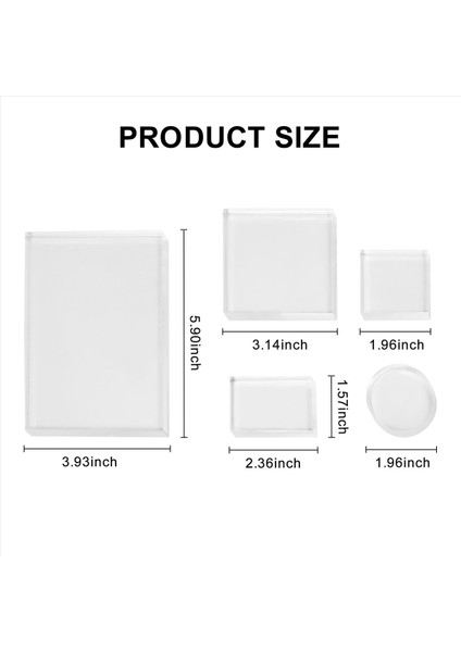 Şeffaf Akrilik Damga Ped Için 10 Adet Temiz Damga Akrilik Blok Seti Dıy Scrapbooking Net Akrilik Ekran Yükseltici Standları (Yurt Dışından) indirimleri