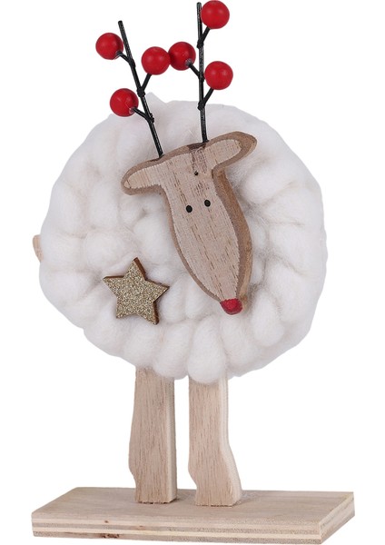 Yeni Iskandinav Noel Ahşap Yün Keçe Dekorasyonu Noel Elk Noel Baba Süs Noel Ağacı Masaüstü Dekorasyon C (Yurt Dışından) modelleri
