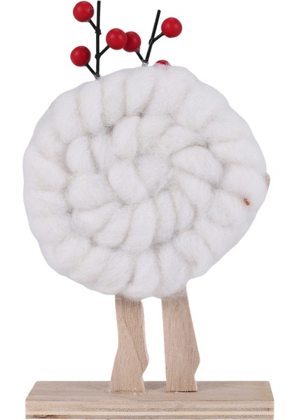 Yeni Iskandinav Noel Ahşap Yün Keçe Dekorasyonu Noel Elk Noel Baba Süs Noel Ağacı Masaüstü Dekorasyon C (Yurt Dışından) fırsatları